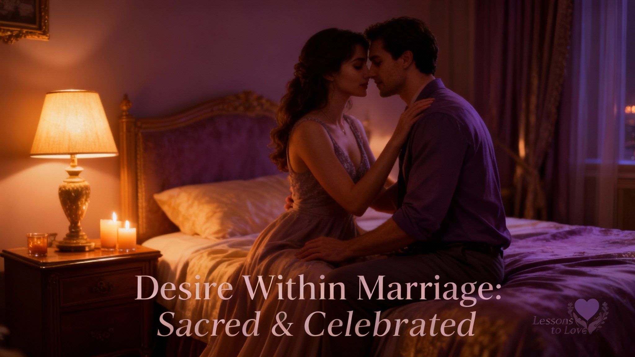 Christian married couple in intimate moment showing sacred desire and emotional connection within biblical marriage, representing God's design for marital passion.
